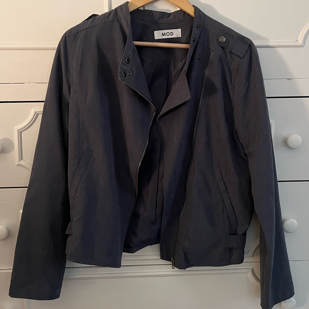 Blue Moto Jacket Size Large